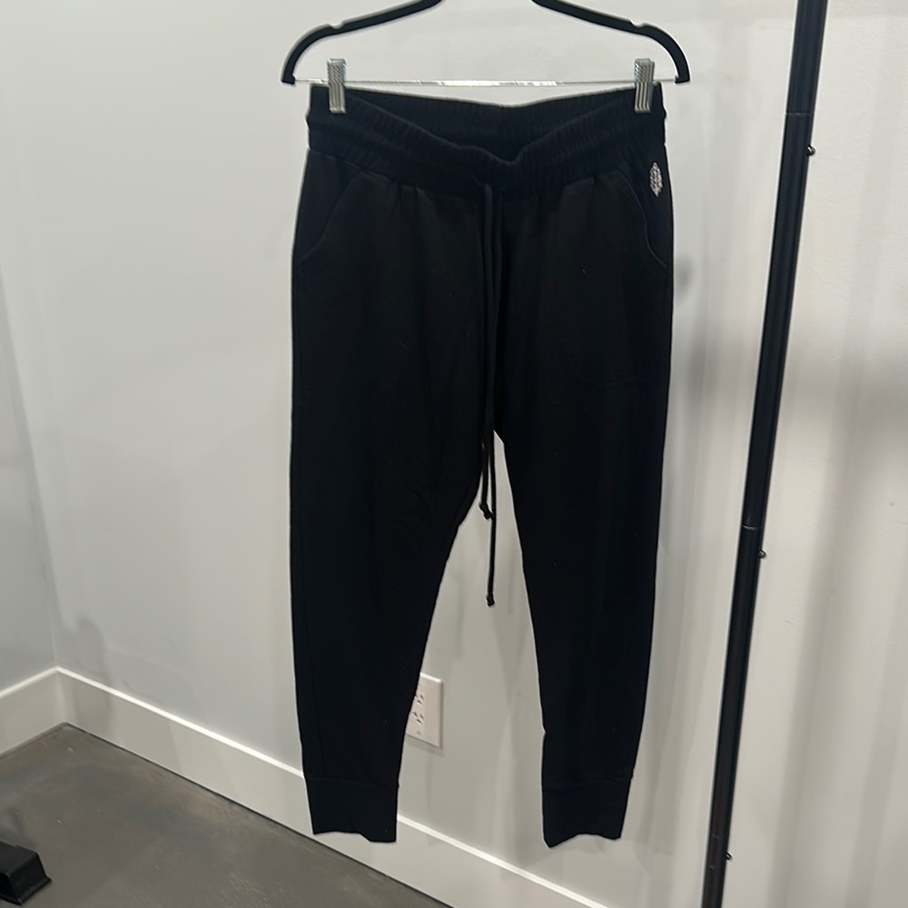Free People Black Jogger Pants Large